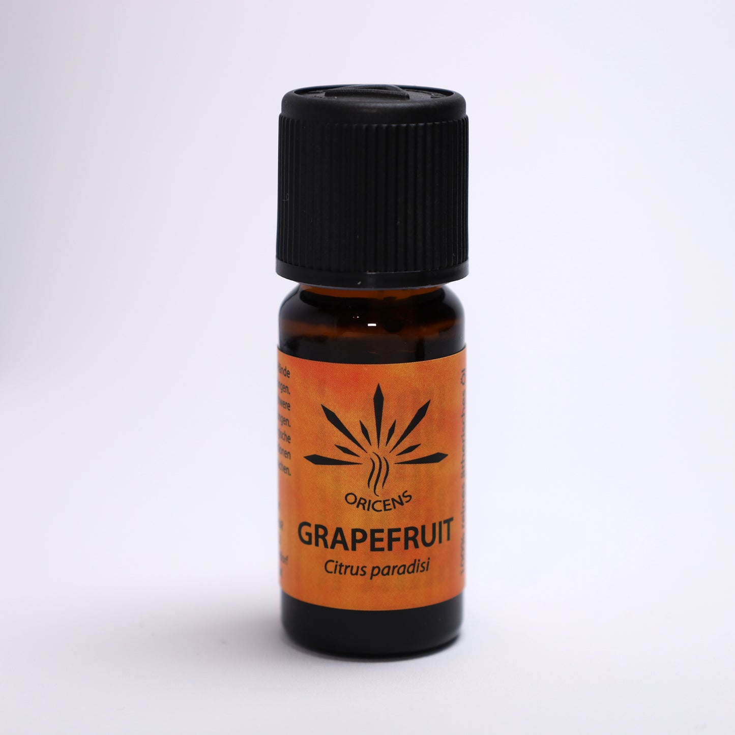alt="Oricens Wolf Liebmann GesbR Bio Grapefruitöl Citrus paradisi, 10 ml, 100 % naturreines ätherisches Öl im braunen Glasfläschchen"