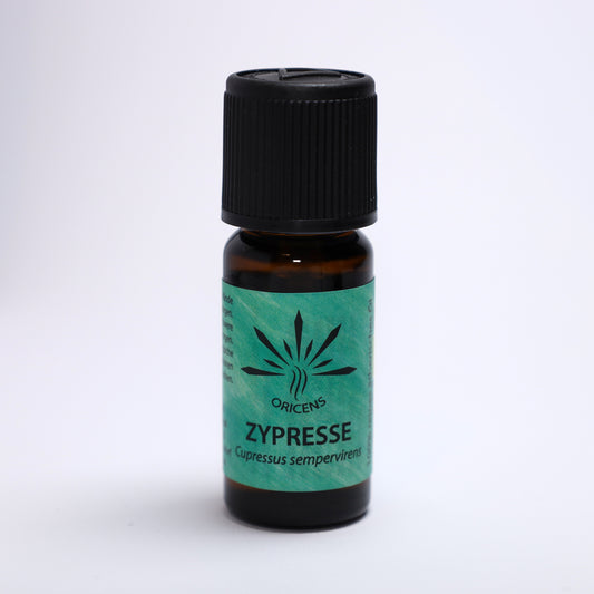 alt="Oricens Wolf Liebmann GesbR Bio Zypressenöl Cupressus sempervirens, 10 ml, 100 % naturreines ätherisches Öl im braunen Glasfläschchen"